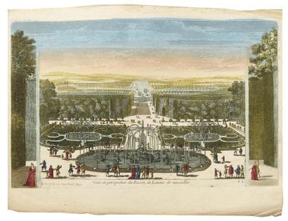 DEUX GRAVURES : - Vues et perspectives de...