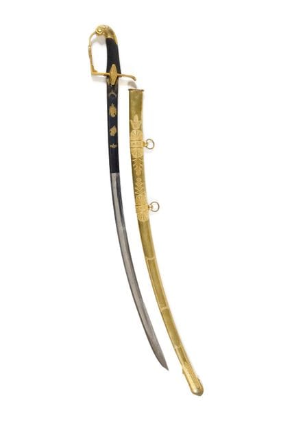 RARE SABRE DE LUXE D’OFFICIER D’ETAT-MAJOR...