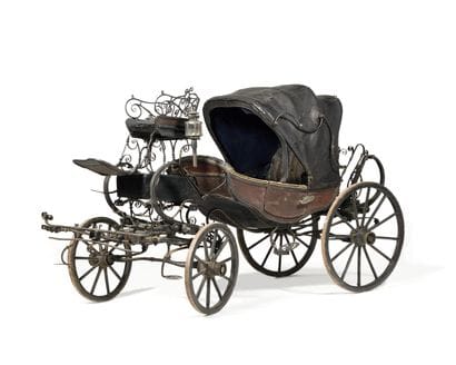 SPECTACULAIRE BERLINE D’ENFANT En bois et...