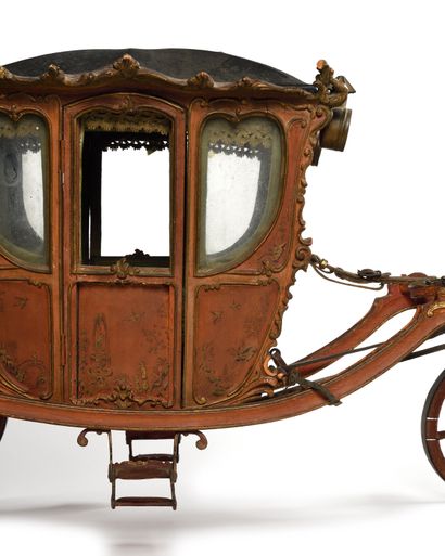 CARROSSE - BERLINE AVEC SON ATTELAGE. PREMIER...