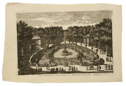DEUX GRAVURES : - Vues et perspectives de...