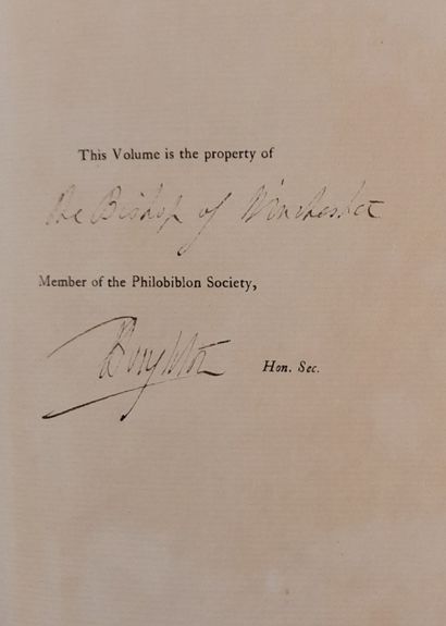 PHILOBIBLON SOCIETE MISCELANIES 5 volumes...