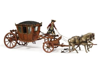 CARROSSE - BERLINE AVEC SON ATTELAGE. PREMIER...