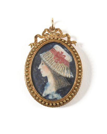 ECOLE FRANÇAISE DU XIXE SIECLE Portraits...
