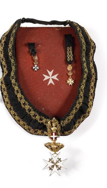 MALTE ORDRE DE MALTE. Croix de bailli grand...