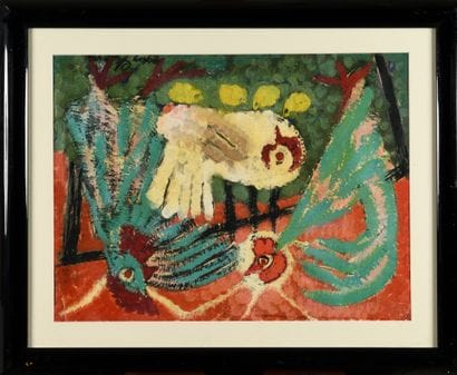 CHAPIRO JACQUES (1887-1992)

Les Poules

Gouache...