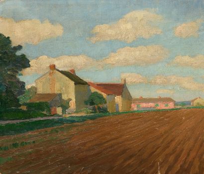 PORTNOFF MICHEL (1885-1978)

Paysage villageois,...