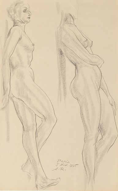 ROUBTZOFF ALEXANDRE 

(1884-1949)

Nus 

Crayon...
