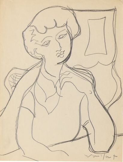 FRECHKOP LEONIDE (1897-1982) 

Jeune femme...