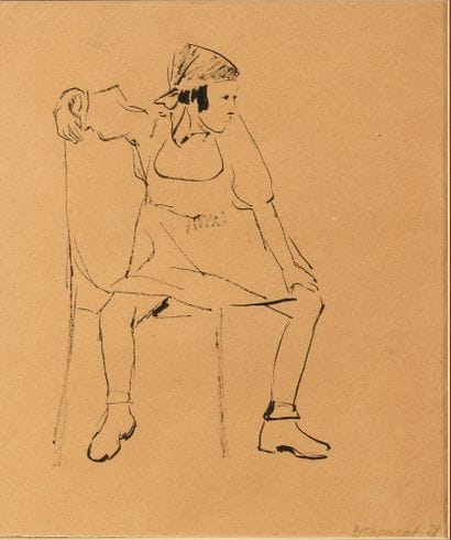 TARASOVA VERA (1896-1988)

Fille sur une...