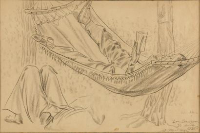 ROUBTZOFF ALEXANDRE 

(1884-1949)

Le Hamac

Crayon...