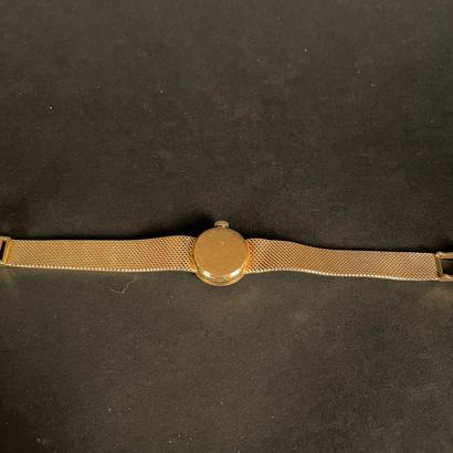 OMEGA About 1950. Ladies' wristwatch in pink...