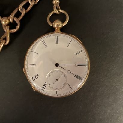 RUSSEL & FILS About 1850 Yellow gold gousset...