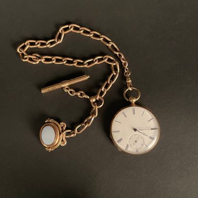 RUSSEL & FILS About 1850 Yellow gold gousset...