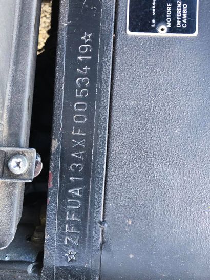 1981 FERRARI 308 GTSI
Numéro de série ZFFUA13AXFOO53419

Peinture...