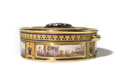 
MARIE-LOUISE. Superb oval gold and enamel...