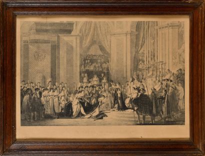 DAVID D'APRES. The coronation of Napoleon...