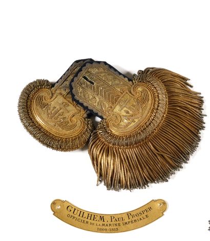 
PAIRE D’EPAULETTE, CONTRE EPAULETTE D’ENSEIGNE...