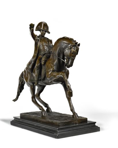 -« L’EMPEREUR NAPOLEON IER A CHEVAL ». Sujet...