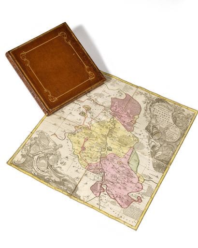 
MARECHAL NEY Map of Saxon prefectures belonging...