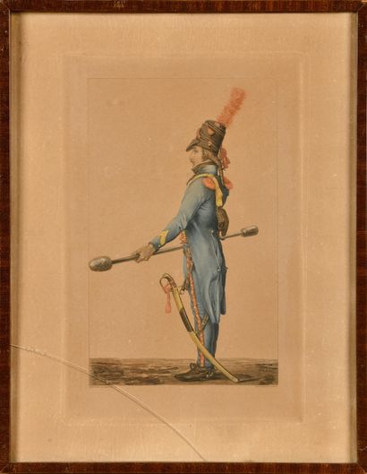 THREE ENGRAVINGS AND PRINT : Two photogravures...