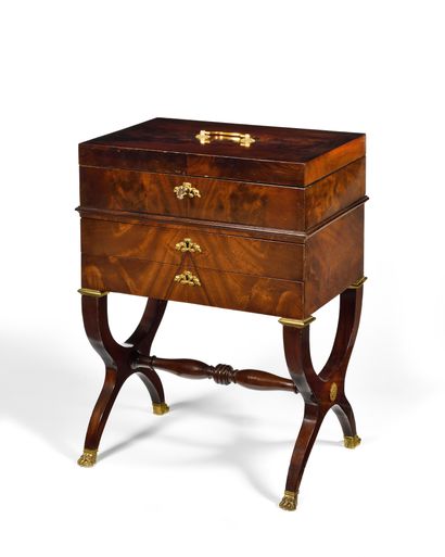 FURNITURE composed of a chest in the upper...