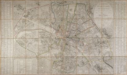 PLAN ROUTIER DE LA VILLE DE PARIS ET DE SES...