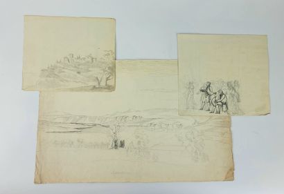 FRENCH SCHOOL C. 1800 Landscapes of Italy...