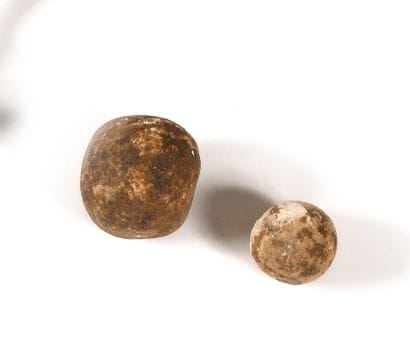 TWO CAST IRON BOLTS FROM THE BATTLEFIELD...