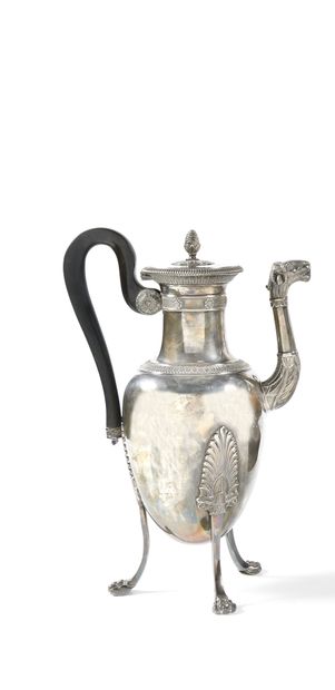 CAFETIERE en argent poids brut: 305g Époque...