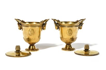 
MADAME MERE Beautiful pair of cream pots,...