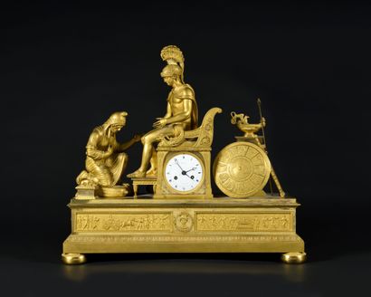 
IMPOSSIVE Gilt bronze HANGER probably representing...