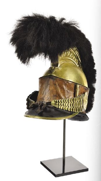 CASQUE A CIMIER DE CHEVAU-LEGER, LANCIER....