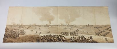 Pen and brown ink, brown wash 34.5 x 96.3...