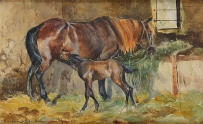 Anna PALM DE ROSA (Stockholm 1859 - ? 1924)
Jument...