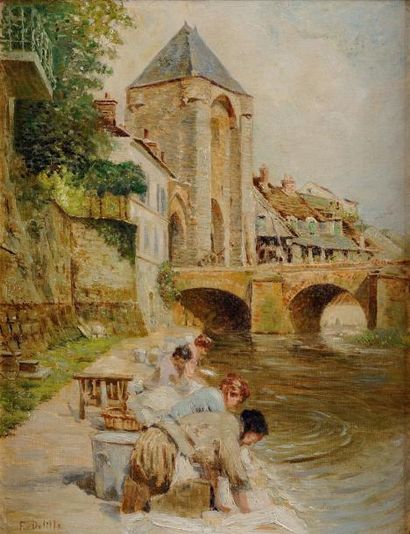 Françis DELLILE ( ? 1817- ?)
Les lavandières...
