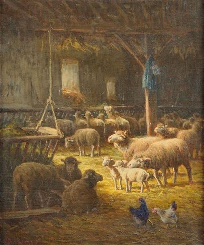 Charles CLAIR ( ? 1860 - ? 1930)
Les moutons...
