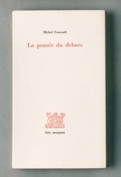 FOUCAULT Michel.
La pensée du dehors. [Saint-Clément],...