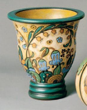 Louis LOURIOUX
Vase en faïence émaillée à...