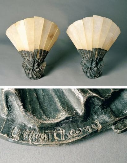 ALBERT CHEURET (1884-1966)
Paire d'appliques...