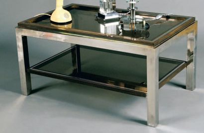 WILLY RIZZO - circa 1974
Table basse en métal,...