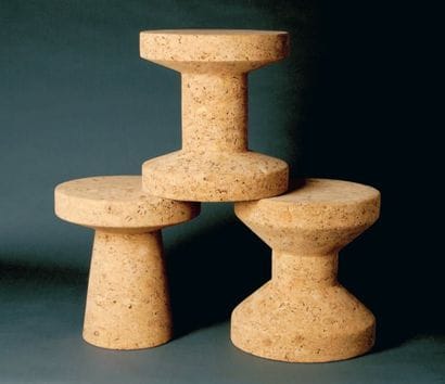 JASPER MORRISSON
Trois tabourets en liège...