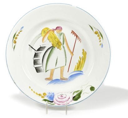 ASSIETTE « Moissonneuse »

Porcelaine

Marque...