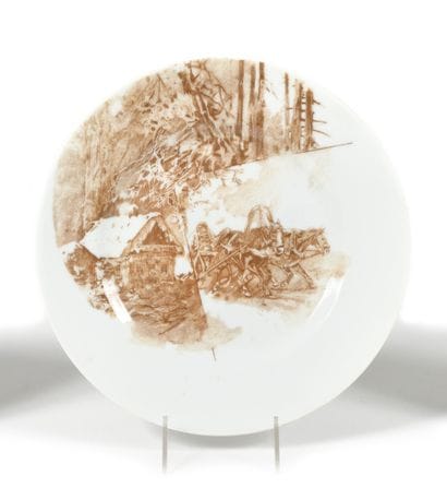ASSIETTE avec un scène de neige

D’après...