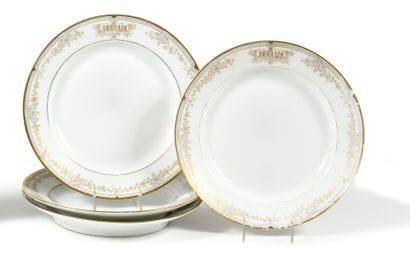 QUATRE ASSIETTES de yacht impériale « Livadia...