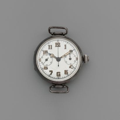 CHRONOGRAPHY

Circa: 1900.

Single push-button...