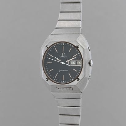 OMEGA

Seamaster.

Circa: 1960.

Steel bracelet...