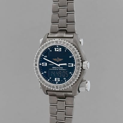 BREITLING

Emergency stopwatch.

Ref: E76321.

Circa...