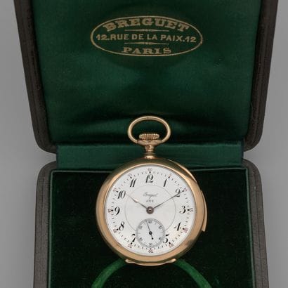 BREGUET

Minute repeater.

Circa: 1900.

Pocket...