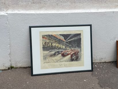 GEO HAM
24 heures du Mans 1954

Estampe signée...